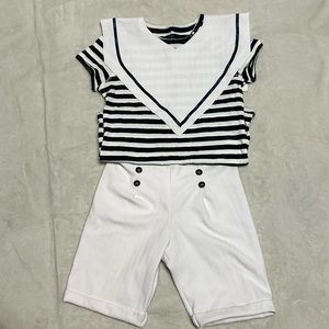 Handmade child sailor costume